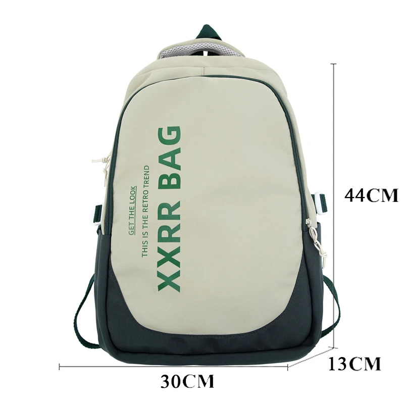 Men Backpack for Teen Bookbag Fashion Student Rucksack Women Waterproof School Bag Girls Boys Travel Mochila Nylon Bag