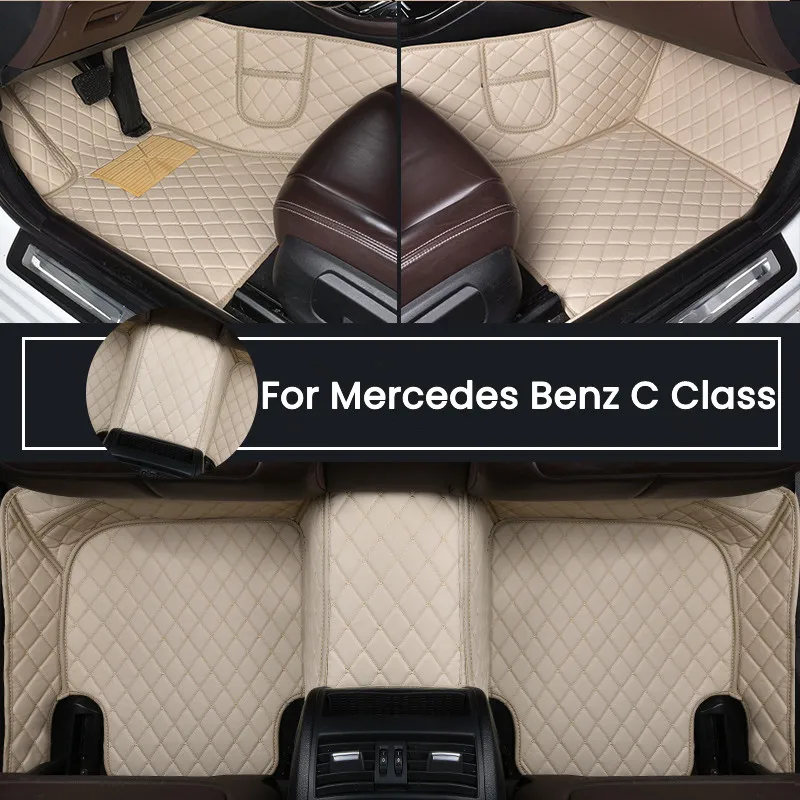 

Автомобильные коврики для Mercedes Benz C Class W205 C180 200-260 300 350 400 450 2014 ~ 2020, детали интерьера, автомобильные аксессуары, ковер