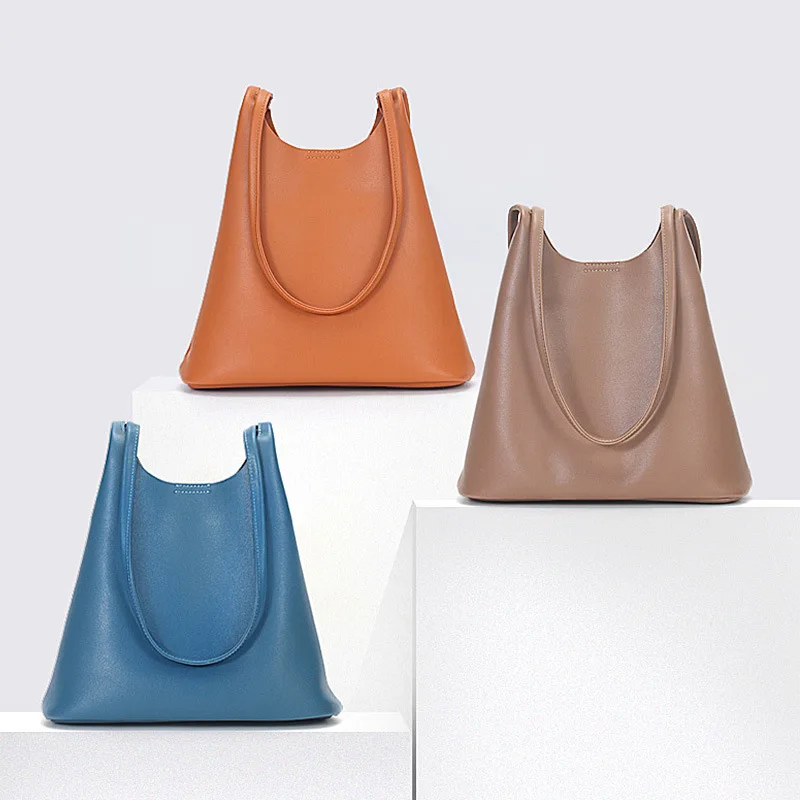 2024 New Women Leather Tote SHoulder Messenger Cross Body Large Capcity Purses And Handbags