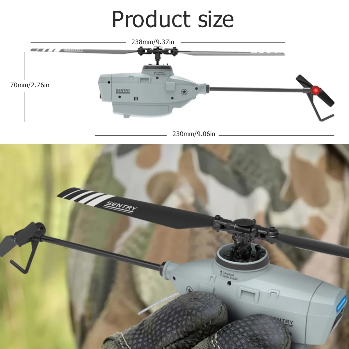 RC ERA C127 2.4GHz Drone 720P Camera 6-Axis Altitude Hold Optical Flow Localization Flybarless RTF Sentry Helicopter 6 RC ERA C127 2.4GHz Drone 720P Camera 6-Axis Altitude Hold Optical Flow Localization Flybarless RTF Sentry Helicopter 6