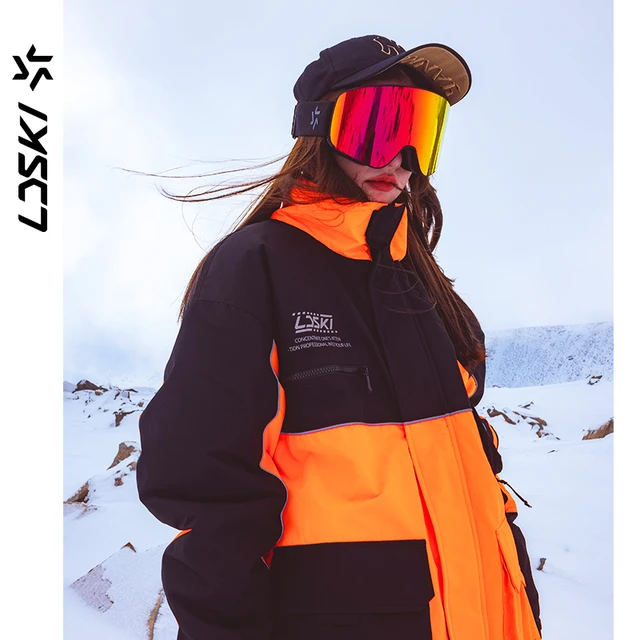 LDSKI Ski Jackets Women Men Snowboard Winter Parkas Elastic Cuff