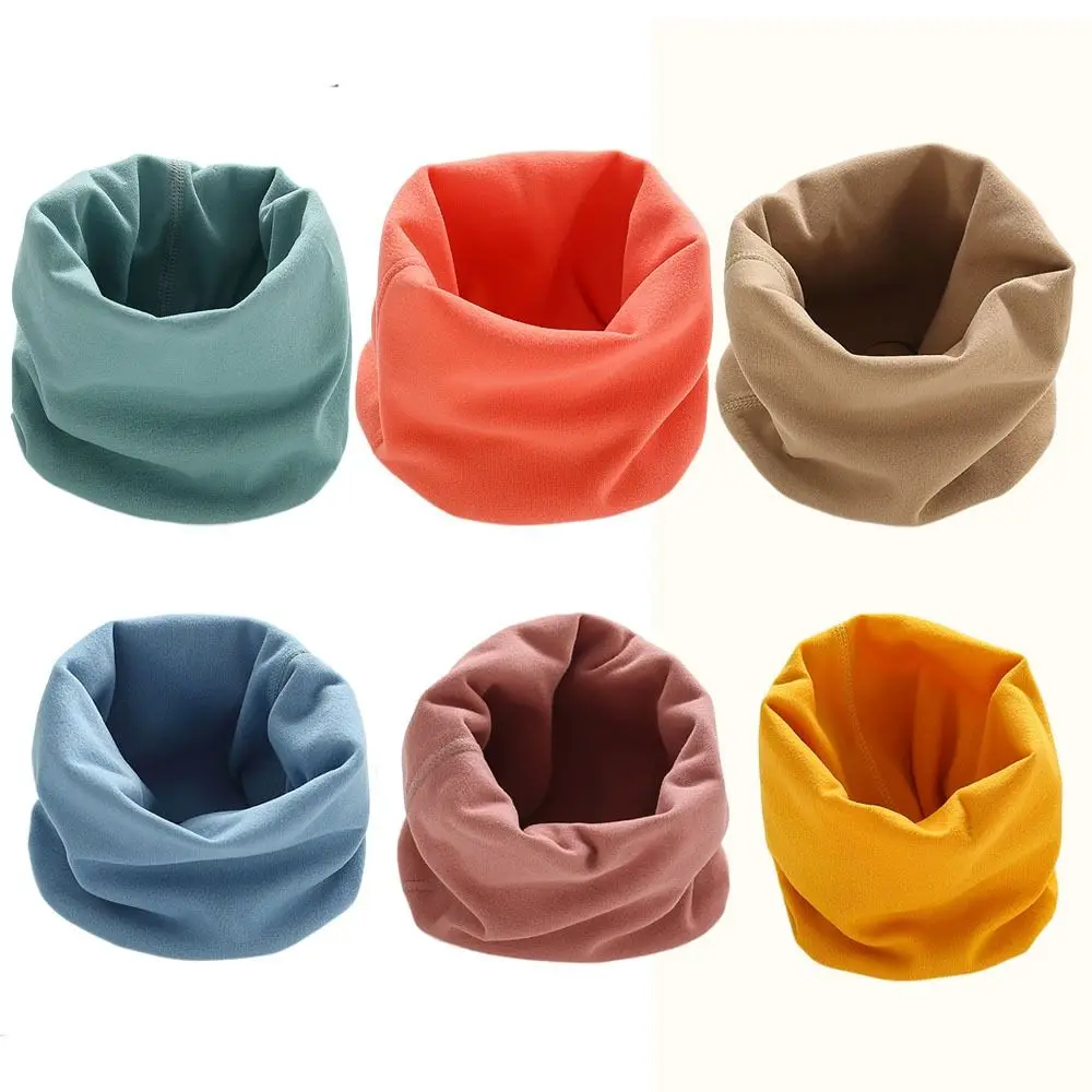 

Bib Thermal Neck Warmer O Ring Scarves Thickening Windproof Boy Girl Scarf Neckerchief Collar Baby Kids Winter Scarves Boy Girl