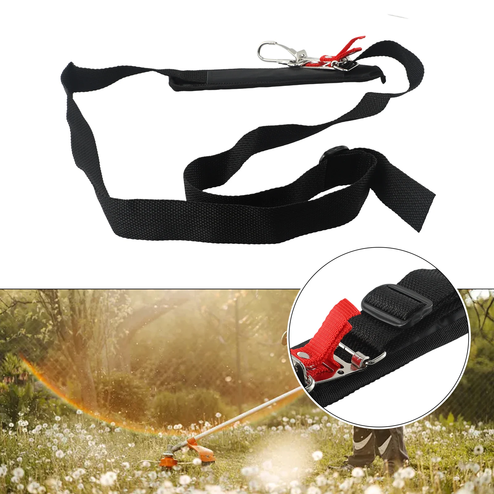 

Brush Cutter Carry Belt Quick Release Adjustable Single Harness Shoulder Strap For STIHL Strimmer Grass Trimmer Lawn Mower