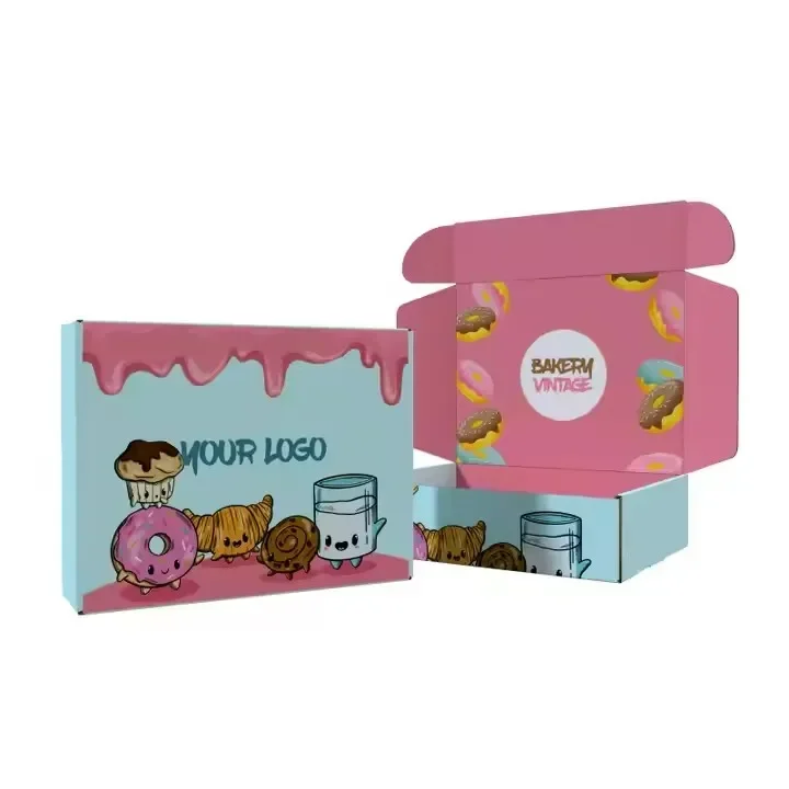 Custom Logo Corrugated Mailer Boxes – Durable Cardboard Gift Packaging with Flat Pack S... - SKU CMB18390 - UGI Packaging