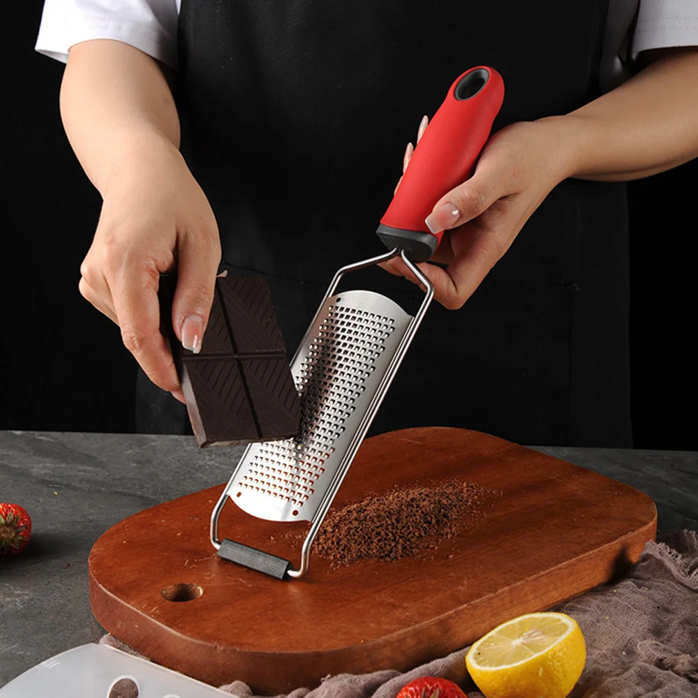 Cheese Grater & Lemon Zester With Protect Cover Cleaning Brush Stainless Steel Cheese Slicer Dishwasher Safe Kitchen Gadget cheese grater,cheese slicer,lemon zester grater,kitchen grater