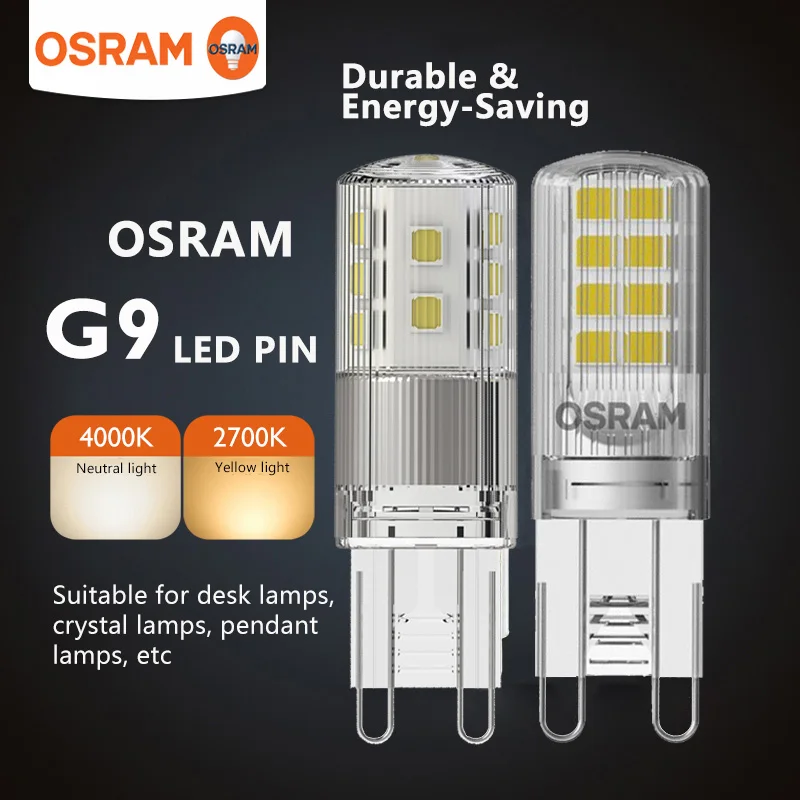 Lot De 3 Ampoules LED OSRAM Culot G9 - 2,6W = 30W équivalent - Non Dimmable