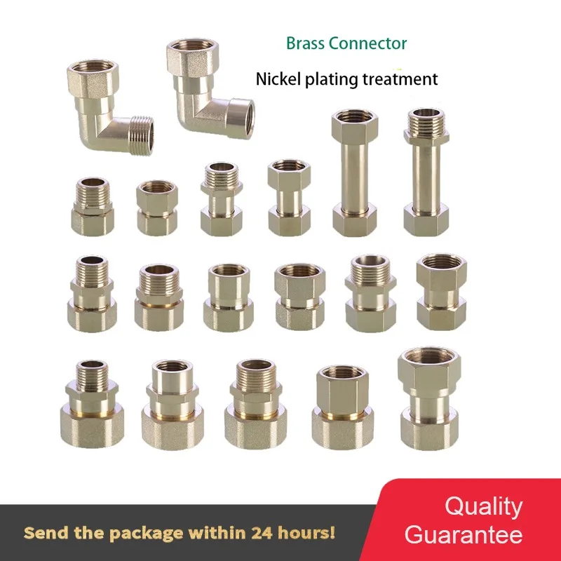 

1/2IN to 3/4IN Variable 1 inch double inner wire live direct elbow water heater pipe fitting copper electroplated reducer
