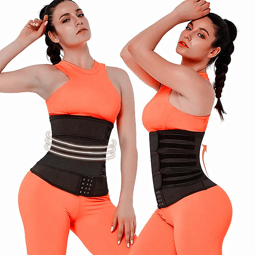 Women Waist Trainer 3 row-hook 3 belt Weight Loss Strap Shapewear Tummy Control Belt Fajas Corset