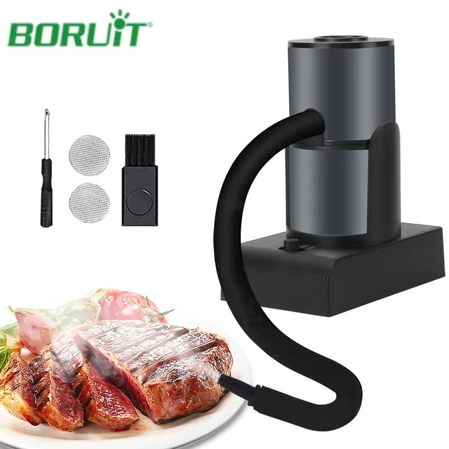 BORUIT Smoking Gun Portable Drink Smoker Indoor Smoke Infuser Kit for Cocktails Meat BBQ Cheese Veggies Sous Vide Kitchen Tools 1