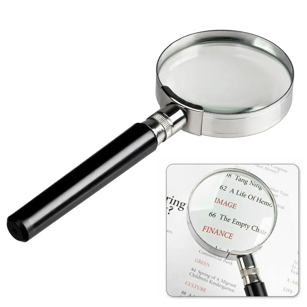 

10X Magnifier 2inch 50mm Compact Glass Handle Handheld Lightweight Magnification Magnifier Magnifying High Quality