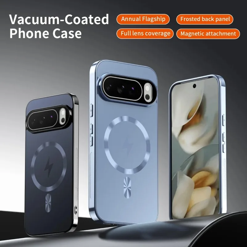 Premium Magnetic Shockproof Nano Matte Protective Phone Case with Lightning Design