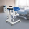 Hydraulic Patient Lifting Chair with Potty, Transfer Wheelchair Lightweight Transport with 180° Split Seat for Elderly, Disabled 1