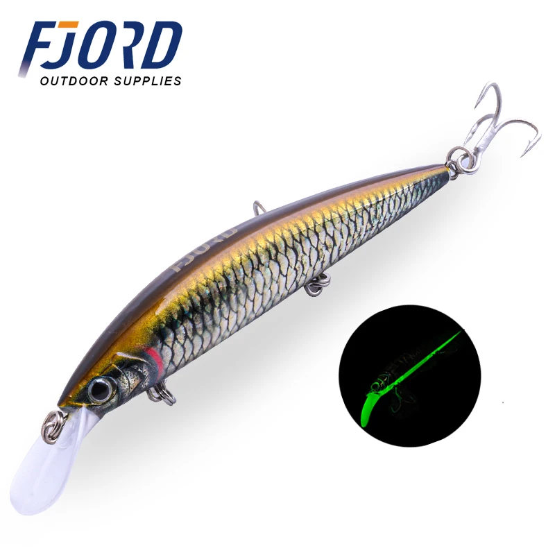 FJORD Luminous 37g 29g 17g Hardcore Sinking Minnow Fishing Lure Treble Hook  Hard Baits Jerkbait Sea Long Casting Fishing Items - AliExpress