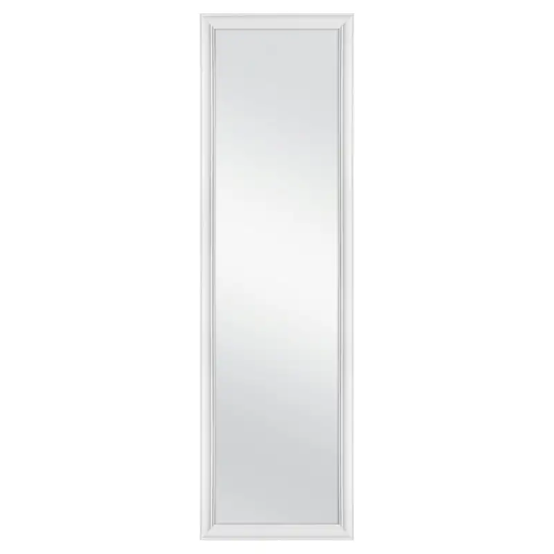 

Mirror with hardware, 14.25IN X 50.25IN, White
