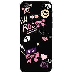 Floral Animal Design Soft Silicone Phone Case Cover - iPhone 5 S SE 5 (No.1)