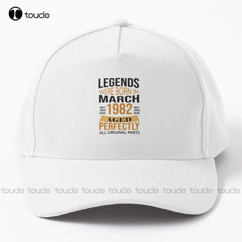 

Vintage 1982 40Th Birthday Gifts For Friend Baseball Cap Men'S Hats & Caps Street Skateboard Harajuku Gd Hip Hop Custom Gift Art