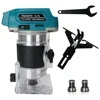 18V Cordless Woodworking Trimmer 18V Brushless 1/4" Compact Router with Fixed Base Compatible BL1830 1840 1850 1860 Battery 1