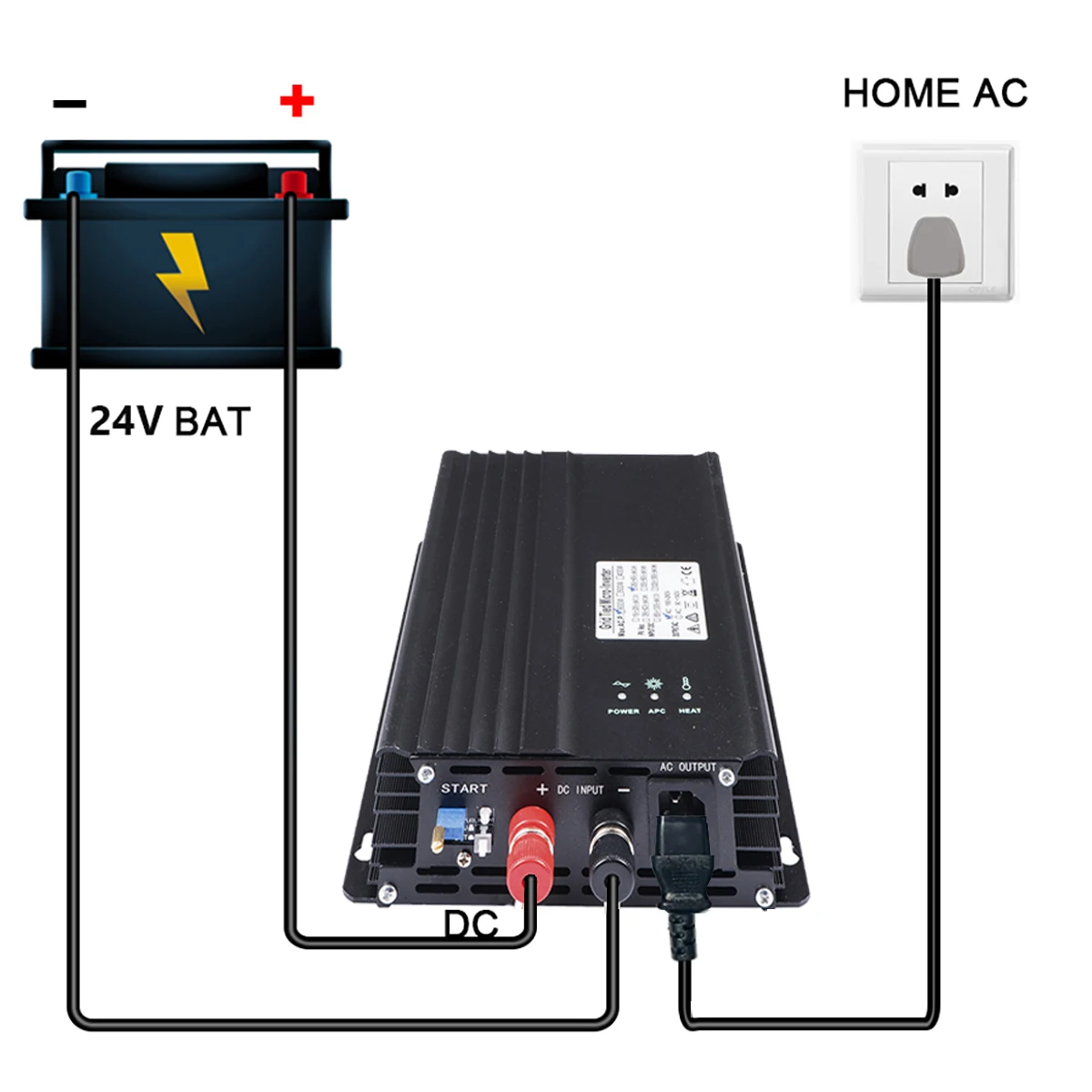 Y&H 500W 600W MPPT 그리드 타이 인버터 순수 정현파 마이크로 인버터 DC26-45V에서 AC220V로 변환, PV 패널 배터리 방전 조절 가능
