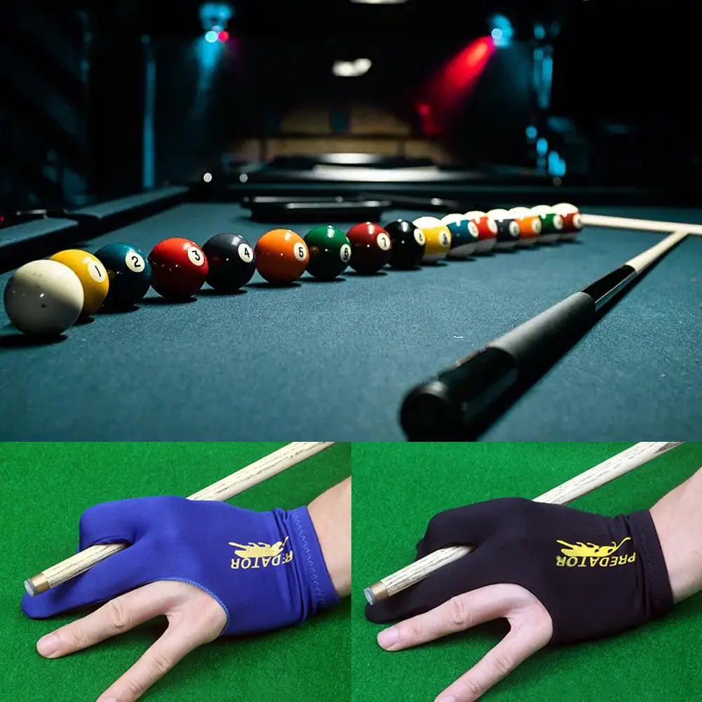 Billiard Gloves Anti-slip Billiards Glove 3 Fingers Glove Professional Billiards Gloves Billiard Accessories