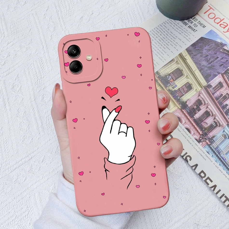 thumbnail image 1 of For Samsung Galaxy A04 A04E A04S Phone Case Cat Camera Protection Liquid Silicone Back Cover For Samsung A 04 E S Bumper Shell, 1 of 5