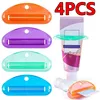 4Pcs Multifunctional Toothpaste Squeezer Manual Squeezers Toothpaste Tube Clips Facial Cleanser Dispenser Bathroom Accessories 1