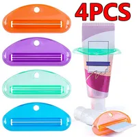 4Pcs Multifunctional Toothpaste Squeezer Manual Squeezers Toothpaste Tube Clips Facial Cleanser Dispenser Bathroom Accessories 1
