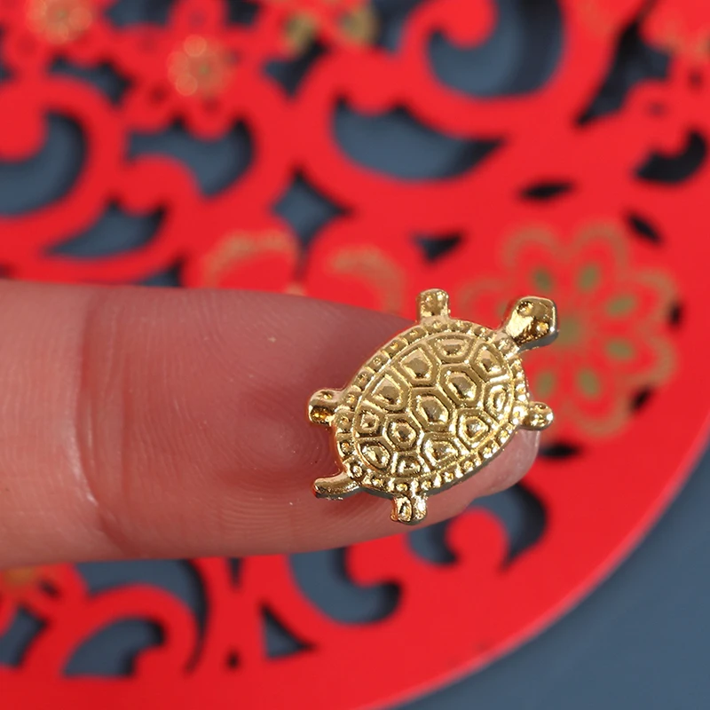 Pinnacle Oro Tartaruga Feng Shui Su Lastra Di Vetro Con Bordo Floreale | Portafortuna E Prosperità Per La Casa