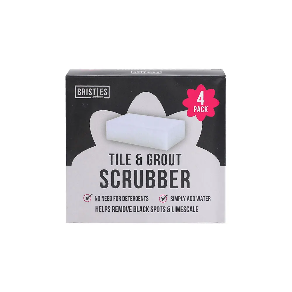 Bristles Tile & Grout Scrubber 4 Pack Chemical Free Cleaning