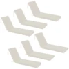 Lounge Chair Cushion 6 件套 Waterproof Patio Cushions Beach Chair Cushion Chaise Cushion for Outdoor Poolside Lounge Chair Fun 1