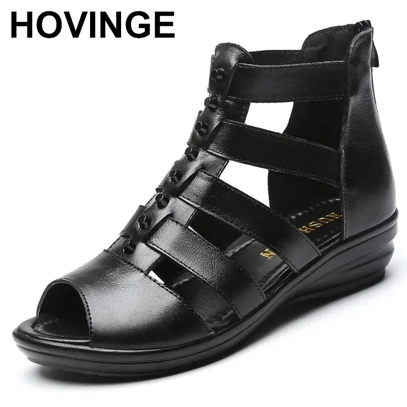 

Сандалии женские с открытым носком, босоножки с круглым носком, модная обувь на мягкой подошве, лето