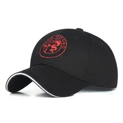 Car Logo Adjustable Baseball Cap - Unisex Casual Sun Hat with Duckbill Design (1pc For Alfa Romeo)