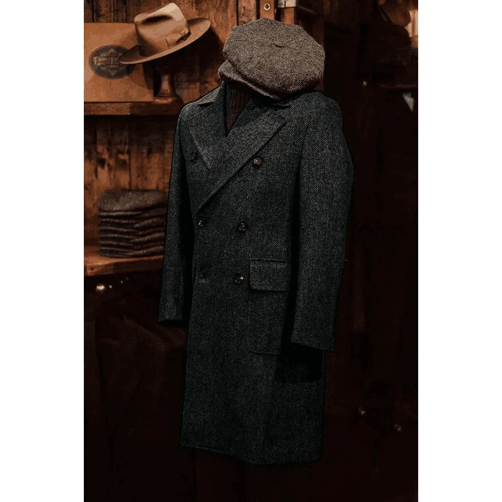 Men's Suit Jacket Herringbone Double Breasted Casual Slim Fit Wedding Groomsmen New in Suits and Blazers Sets Prom Dresses Coat