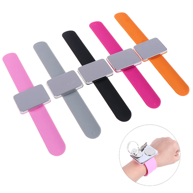 Bracelet magnétique pour soins des cheveux, accessoires de coiffure,  porte-épingle, coussin, bricolage, outils de couture magnétique, bracelet  en Silicone - AliExpress