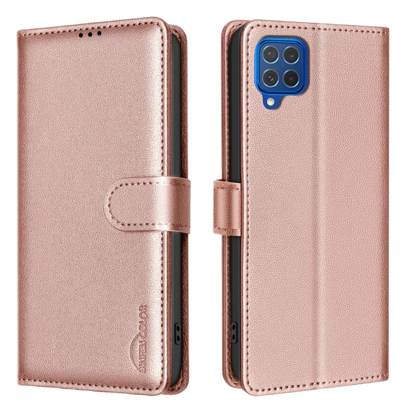 Sleek Leather Wallet Flip Anti-Theft Case with RFID Blocking