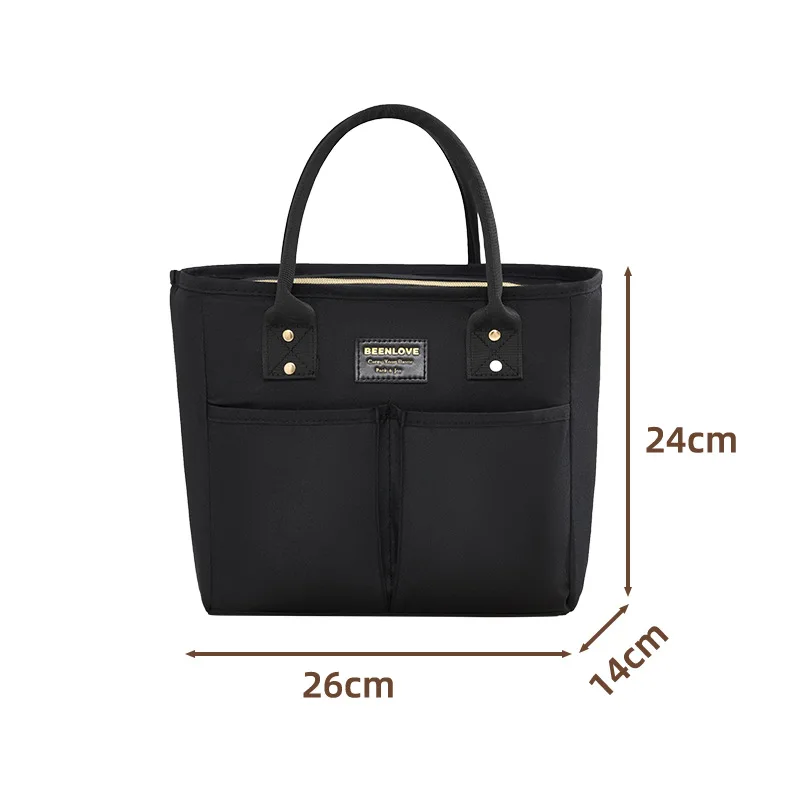 Chic Insulated Lunch Tote with Bow Design – Stylish, Waterproof Cooler Bag