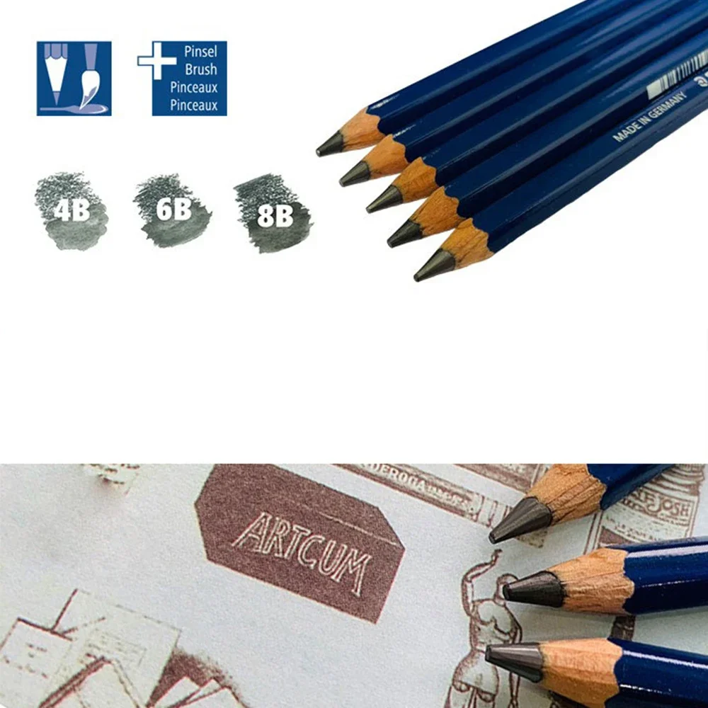 12pcs Germany STAEDTLER Water Soluble Painting Pencil 100A Writing