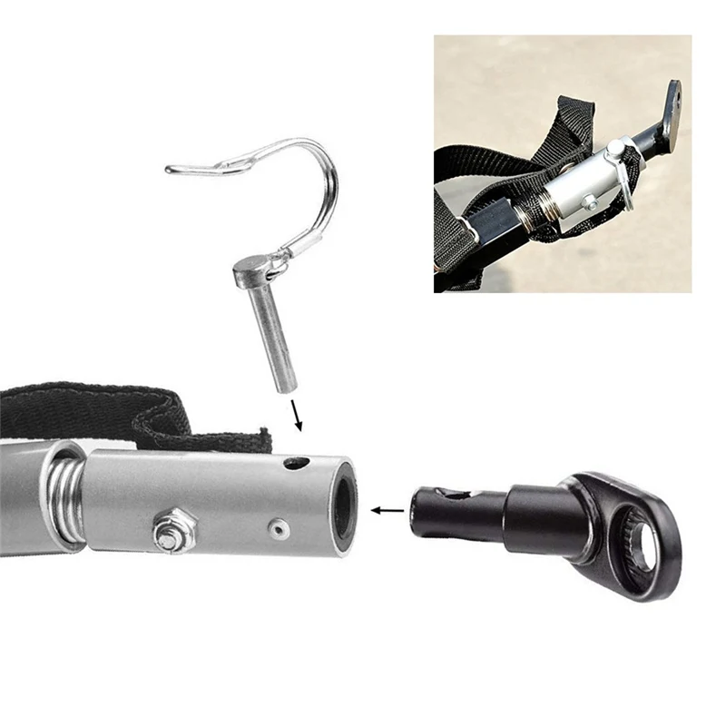 Bicycle Rear Racks Steel Trailer Hitch Mount Adapter Replacement Axle Cycling Rear Carrier Mount Bike Accessory