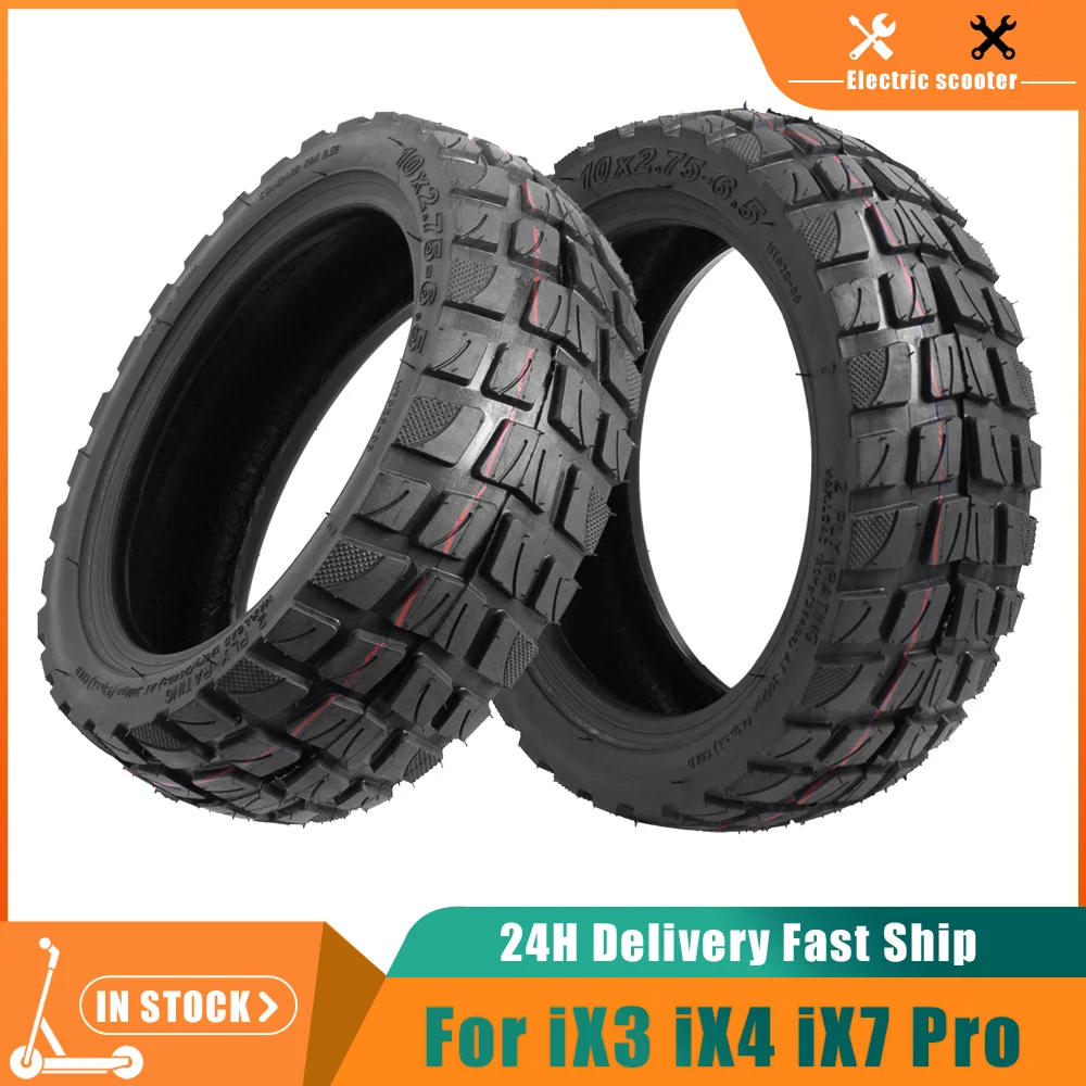 10*2.75-6.5 Offroad-Vakuumreifen, 10 Zoll verschleißfester schlauchloser Reifen für iX3 iX4 iX7 Pro Elektroroller, 10x2.75-6.5 Reifen-Ersatzteil