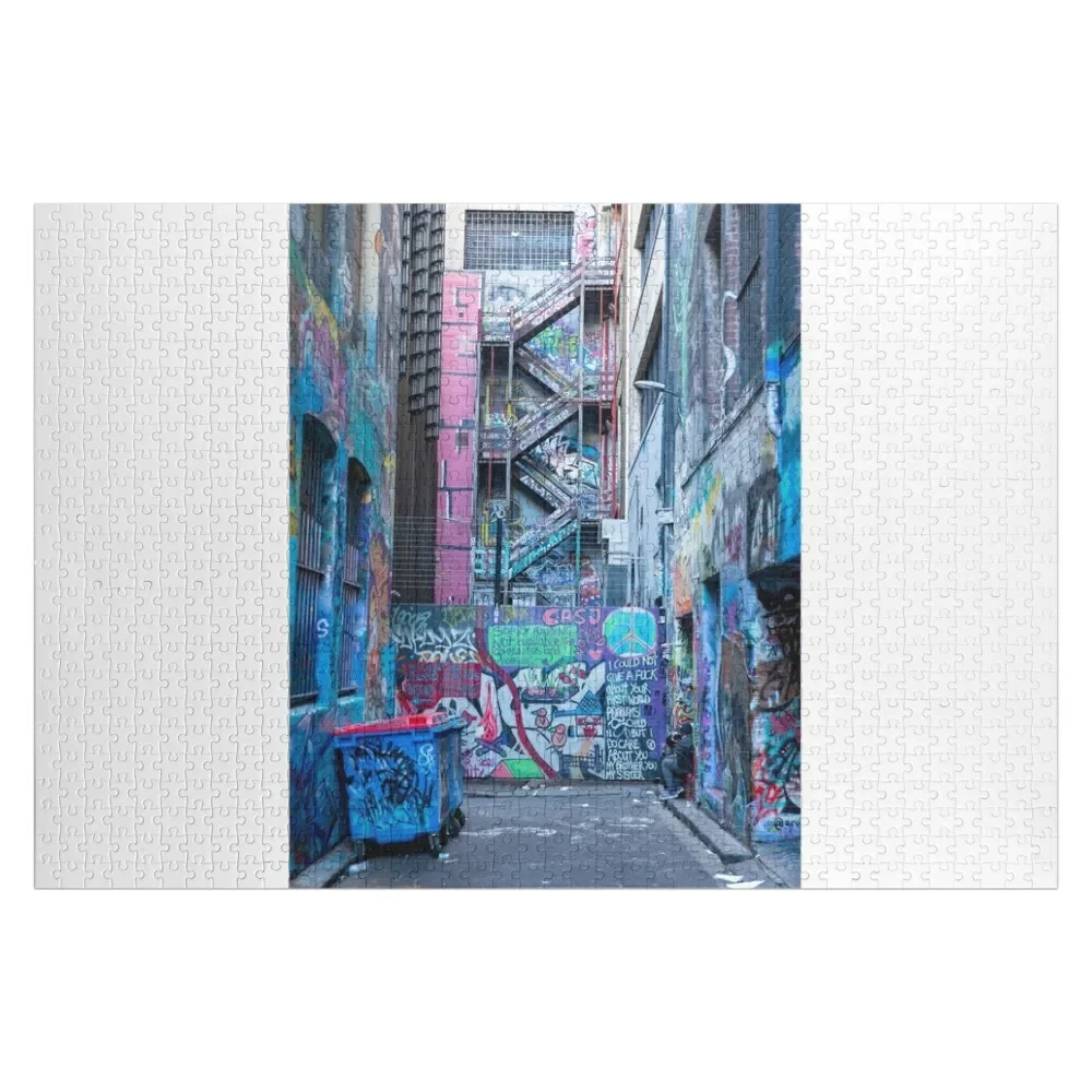 

Famous Hosier Lane art laneway in Melbourne Jigsaw Puzzle Customizeds For Kids Customizable Gift Puzzle