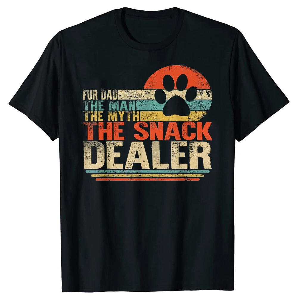 Father's Day Fur Dad Snack Dealer Tee - Unisex Short Sleeve Humor Shirt