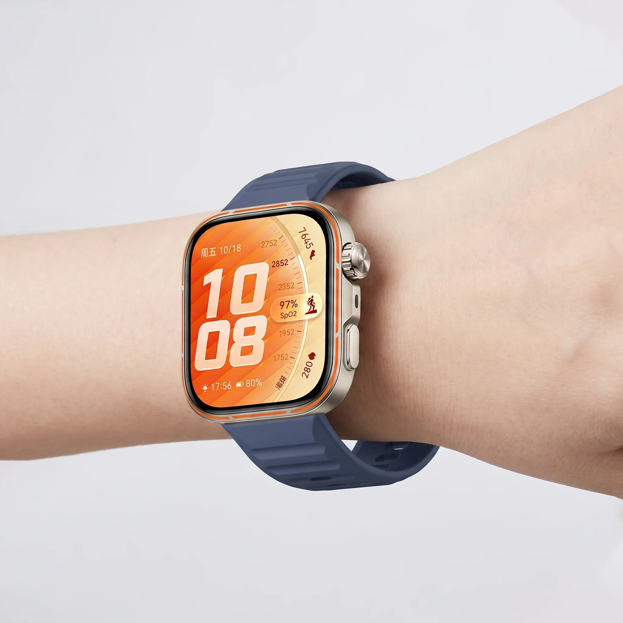 Premium Silicone Sport Strap - Replacement Smartwatch Band Accessory