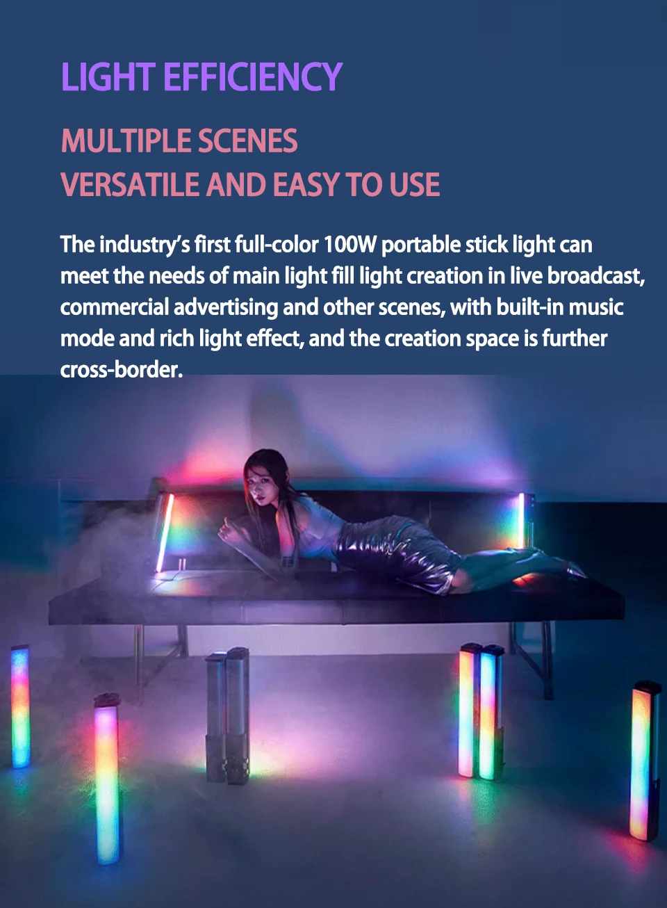 Zhiyun CINEPEER CX100 COB LED Video Light 100W Bi-color 2700K-6500K With Diffusor And Battery Cri96 Tlci97 - View #4