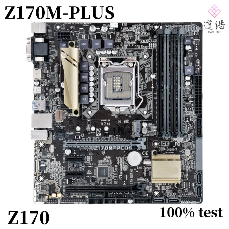 Z170 Motherboard For Z170M-PLUS 64GB HDMI PCI-E3.0 M.2 LGA 1151 DDR4 Micro ATX Mainboard 3 Z170 Motherboard For Z170M-PLUS 64GB HDMI PCI-E3.0 M.2 LGA 1151 DDR4 Micro ATX Mainboard