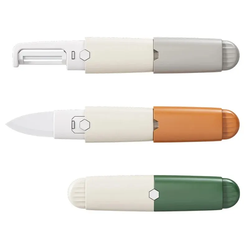 Eramic fruit knife Multi-functional Small Fruit Knife Peeler 2-in-1 Travel Dormitory Kitchen Home Melon