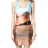 Women Summer Dresses Sleeveless Floral Printed Beach Dress Mini Dress платья женское 4