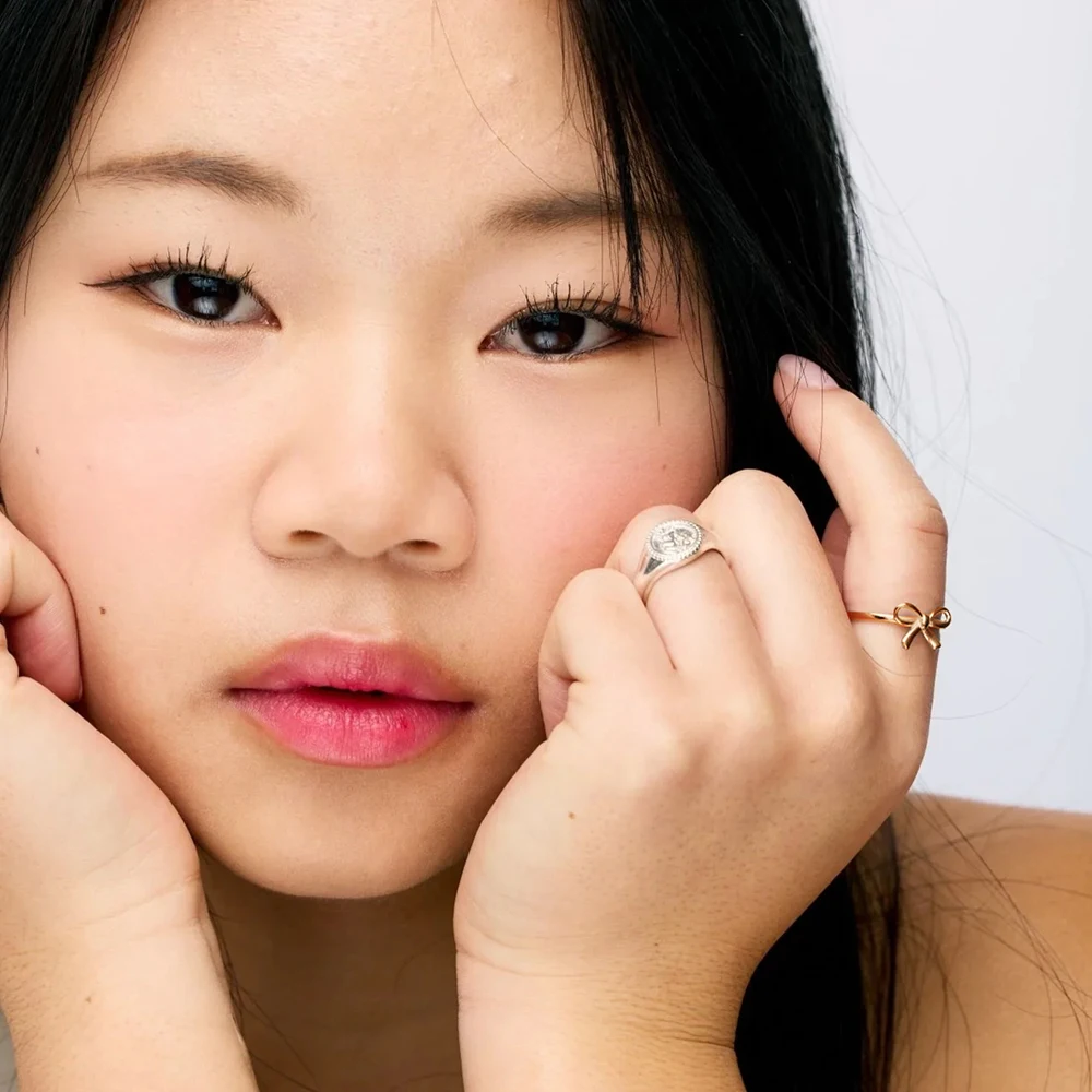 Vintage Flower Petal Hollow Irregular Rings Women Sparkling Zircon Knot Bowknot Wedding Finger Ring Simple Gold Plated Jewelry