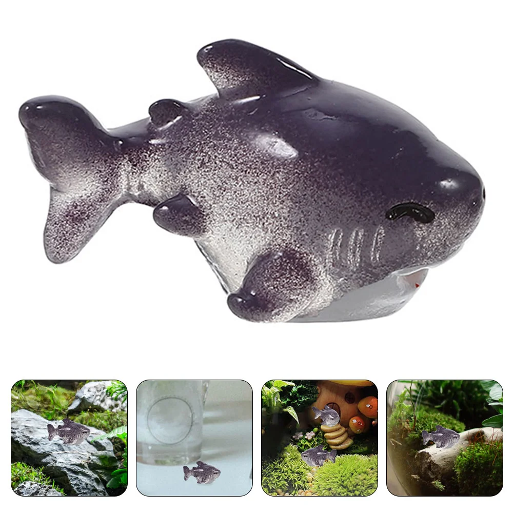 

30Pcs Tiny Animals Miniature Shark Figurines Tiny Shark Figures Mini Resin Shark Bonsai Animal Decors