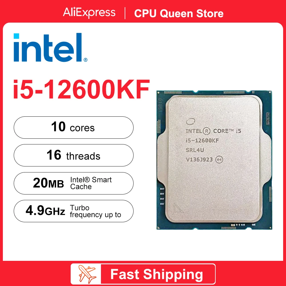  Intel Core i5-12600KF Desktop Processor 10 (6P+4E