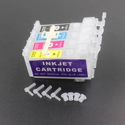 24pcs Empty Refillable Ink Cartridges for Continuous Ink Supply System (6 sets -4 colors)