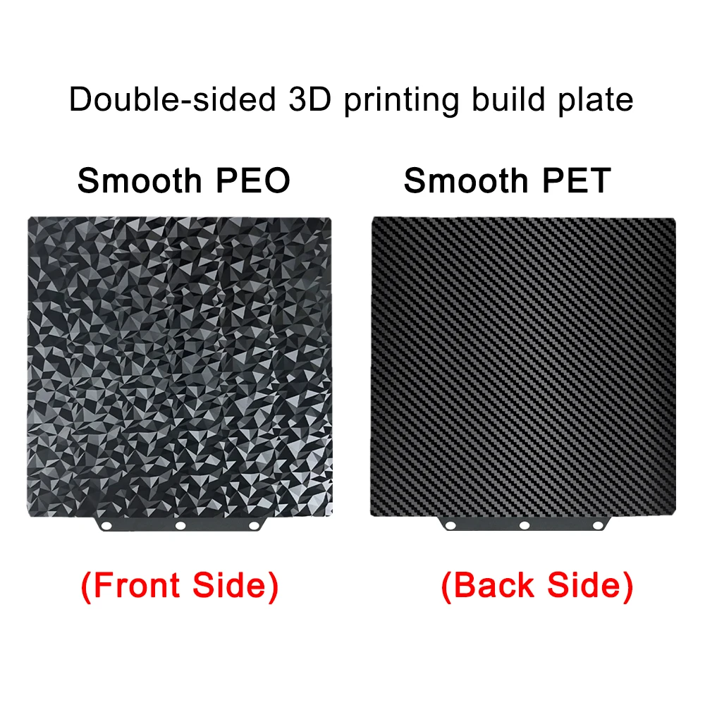 Enhanced Double-Sided Flexible 3D Printer Build Plate - PEO PET PEI Coating